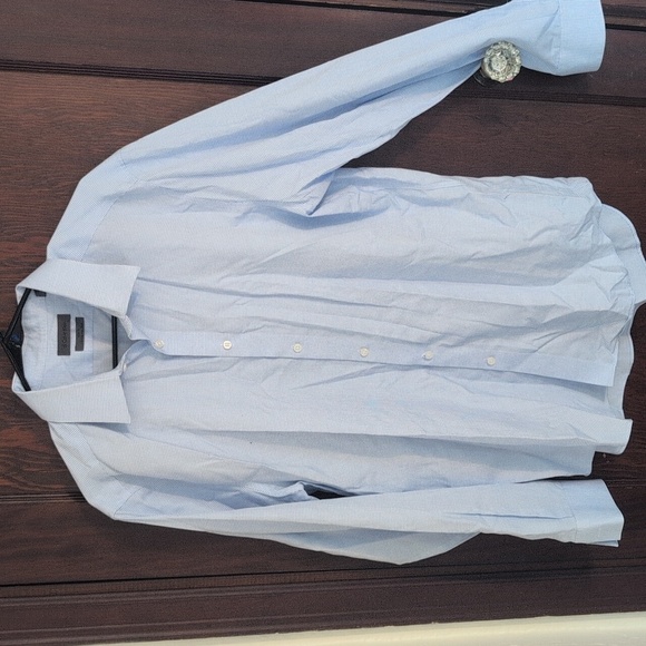 Calvin Klein Bundle Of Three Non Iron Long Sleeve Dress Shirts Size 17 - Picture 3 of 11